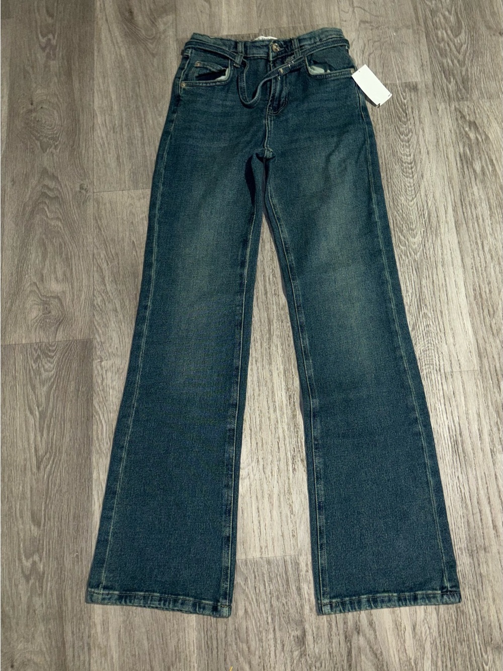 We The Free Dark Blue Wide Leg Jeans